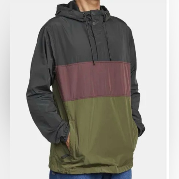 RVCA Men's Black, Maroon, and Olive Windbreaker Sz/XL - Picture 11 of 16